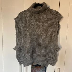 Grey Madewell turtleneck sweater vest
